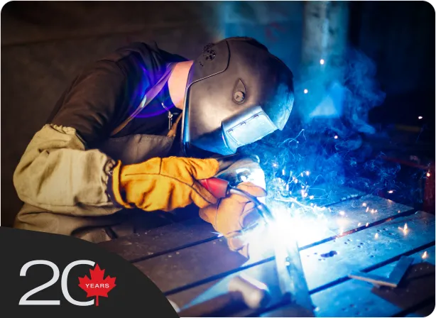 NxStar welder at work — celebrating 20 years of Canadian fabrication